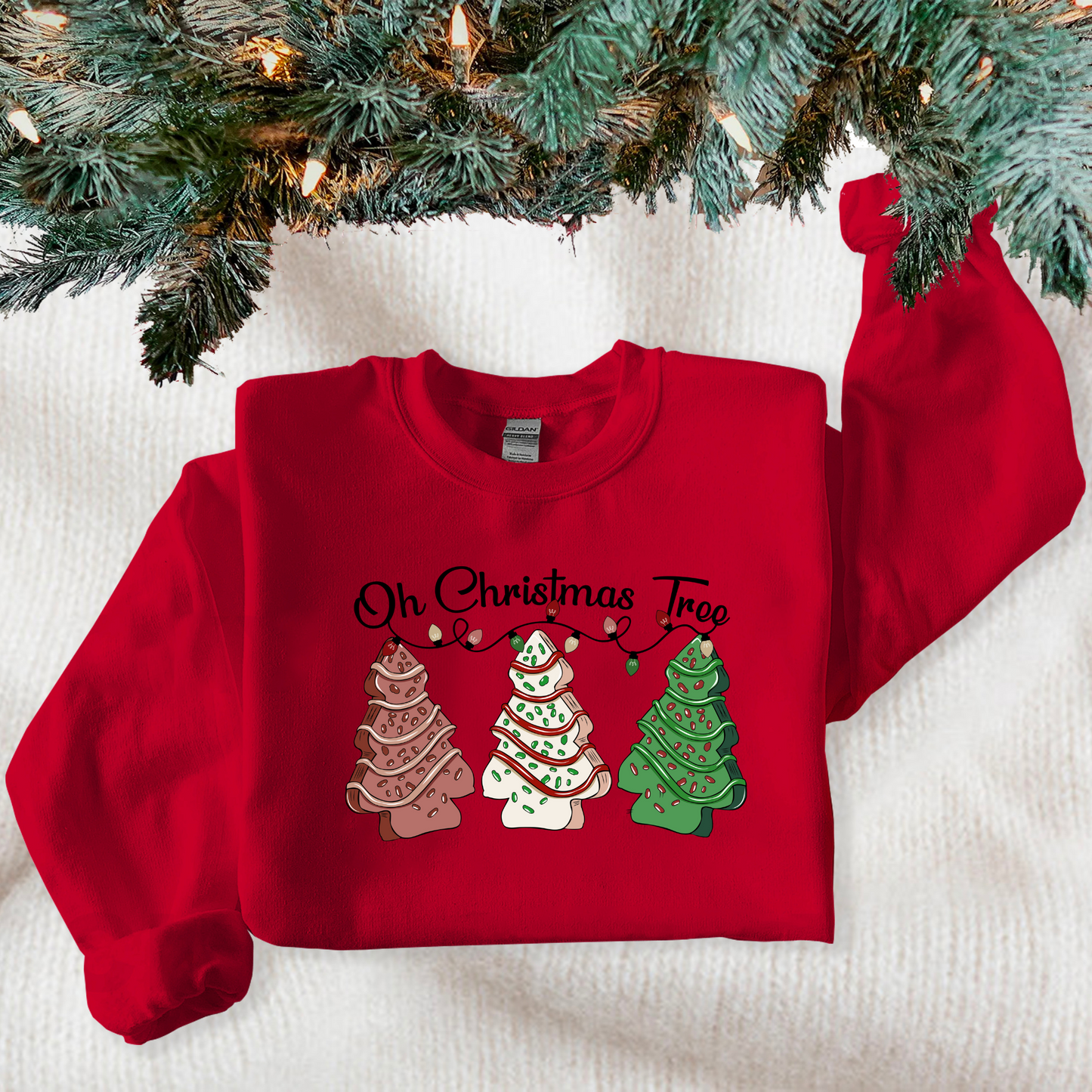 OH Christmas Tree Snack Cake Sweatshirt