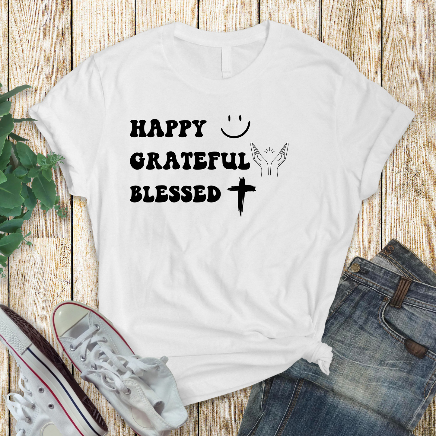 Happy Grateful Blessed T-Shirt