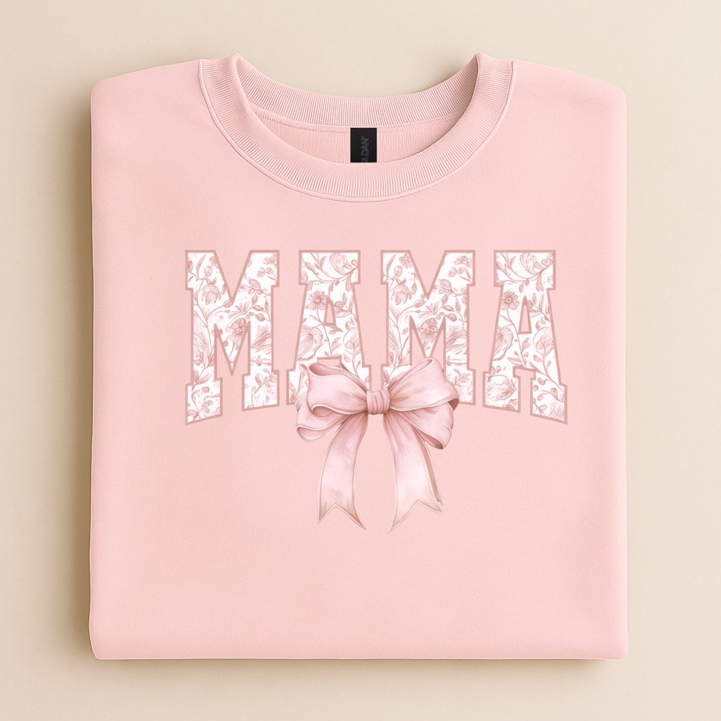 Mama Floral Bow Sweatshirt