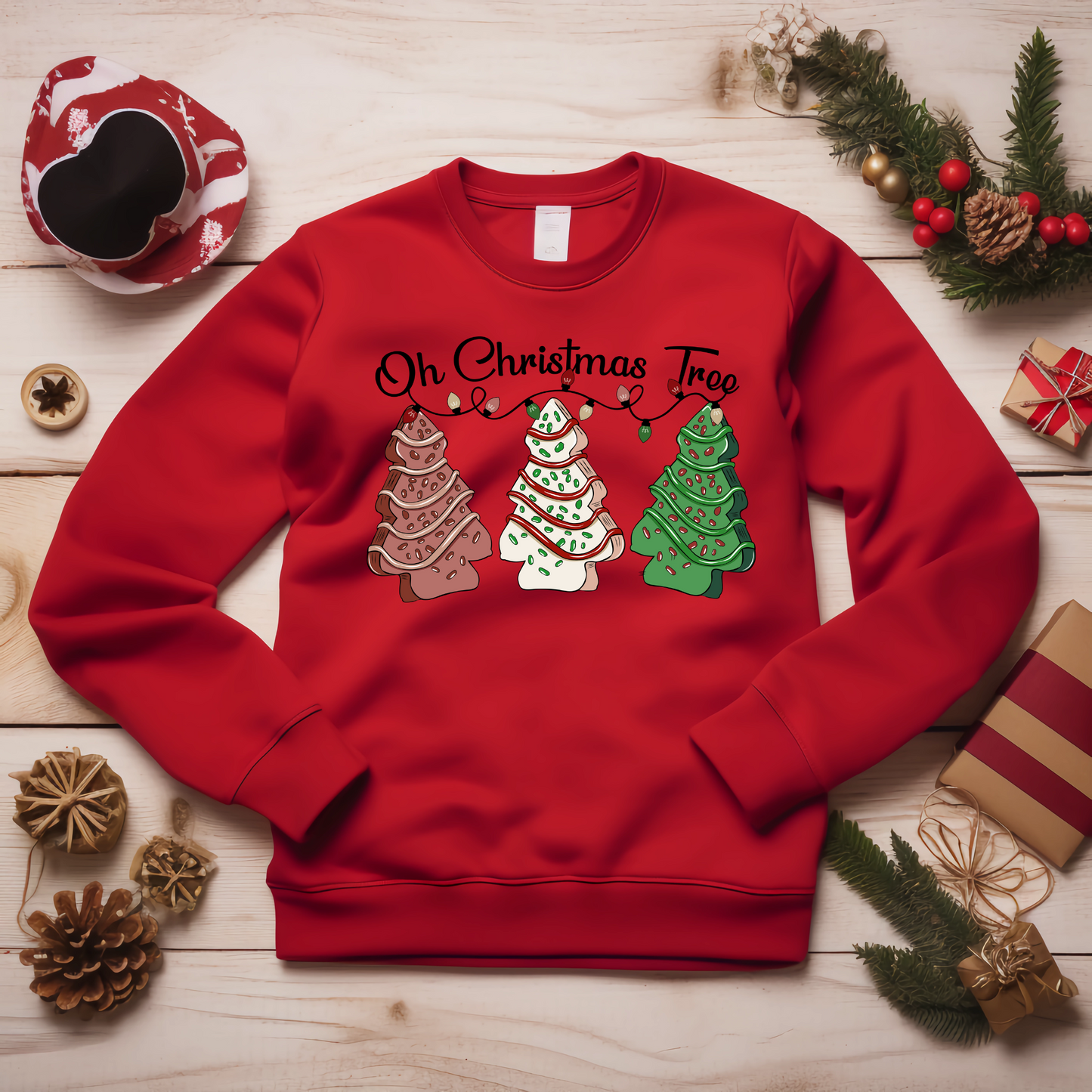 OH Christmas Tree Snack Cake Sweatshirt