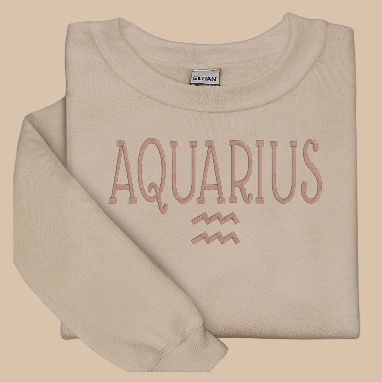 Aquarius Embroidered Sweatshirt