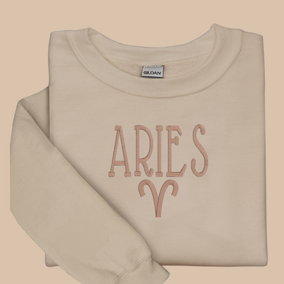 Aries Embroidered Sweatshirt
