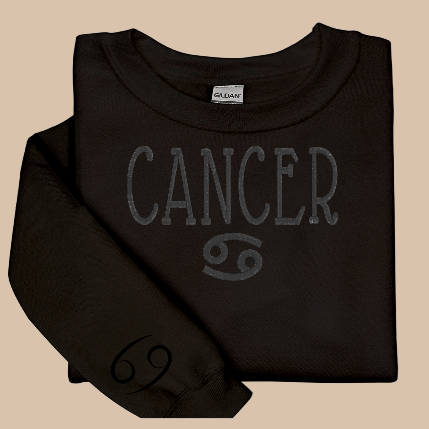 Cancer Embroidered Sweatshirt