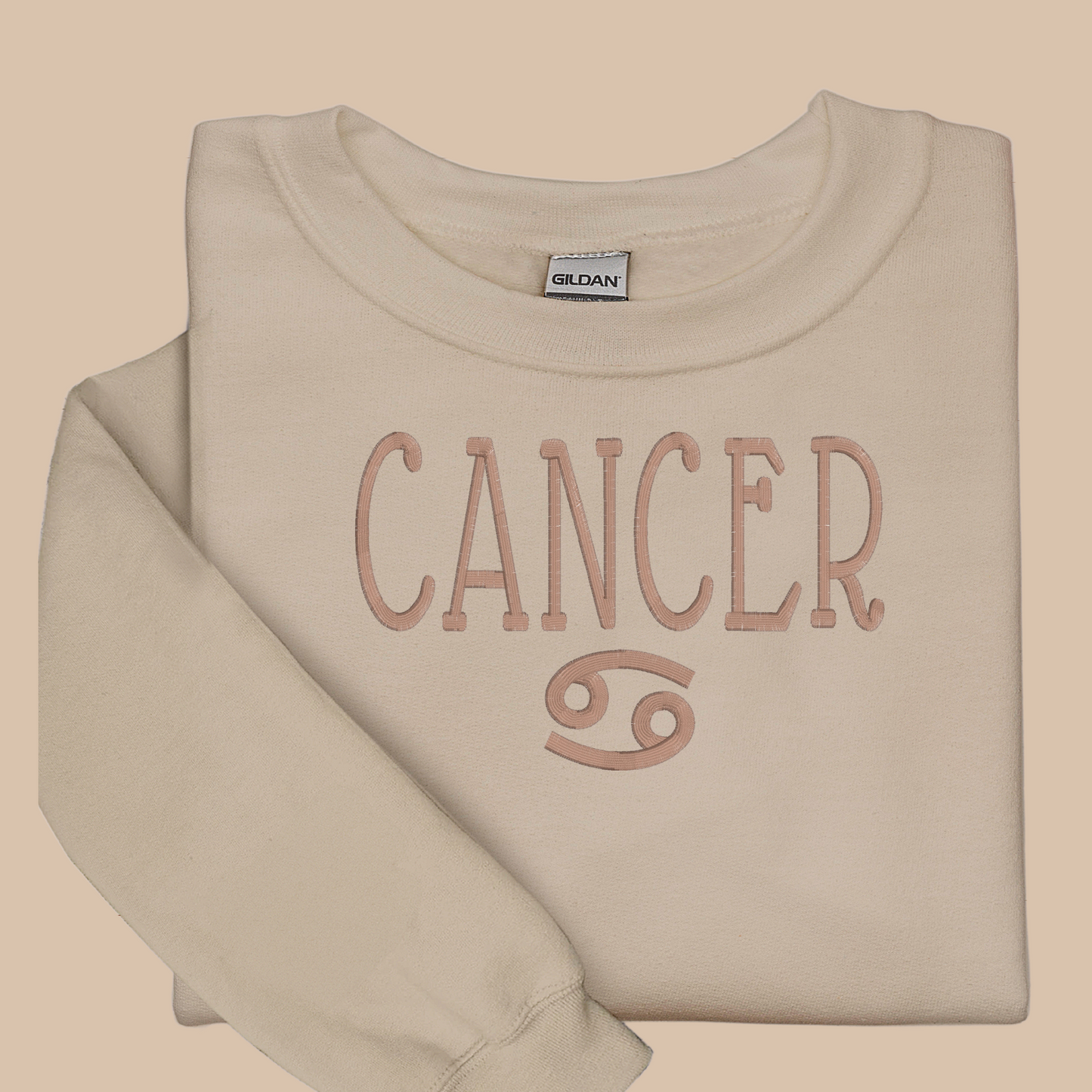 Cancer Embroidered Sweatshirt