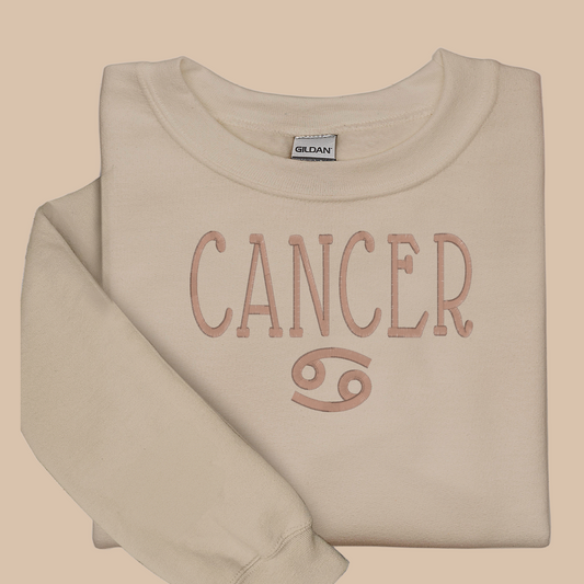 Cancer Embroidered Sweatshirt