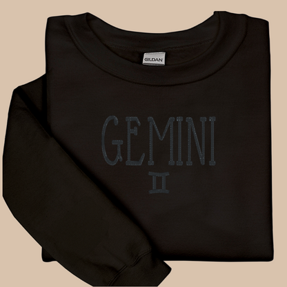 Gemini Embroidered Sweatshirt