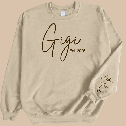 Personalized Gigi Sweatshirt