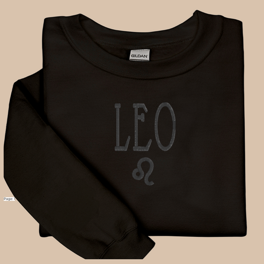 Leo Embroidered Sweatshirt