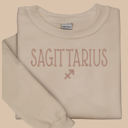 Sagittarius Embroidered Sweatshirt