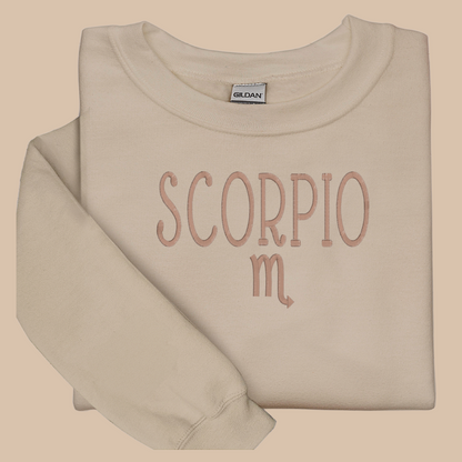 Scorpio Embroidered Sweatshirt