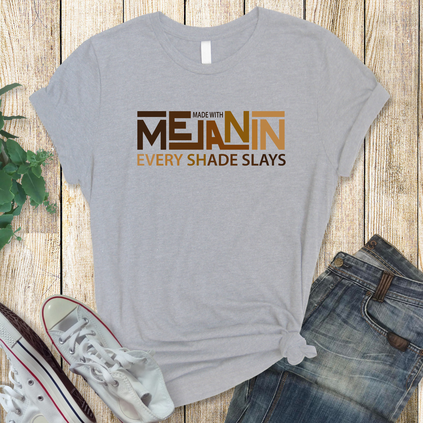 Melanin Every Shade Slays Tee