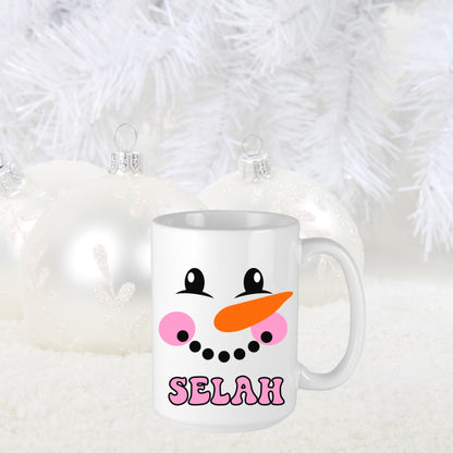 Custom Snowman Mug for Christmas