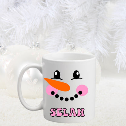 Custom Snowman Mug for Christmas