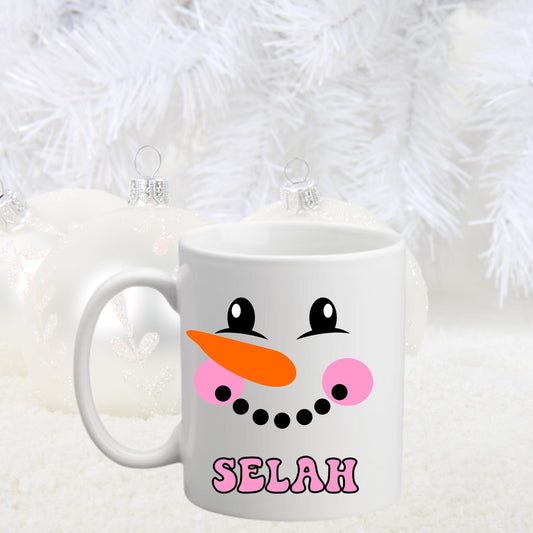Custom Snowman Mug for Christmas
