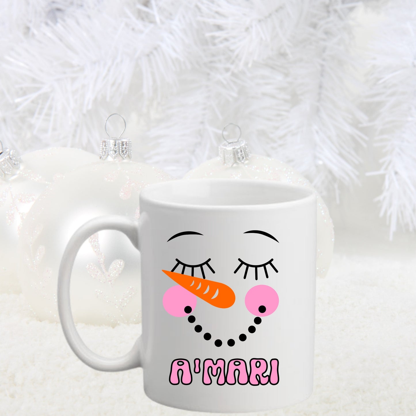 Personalized Snowman Holiday Mug