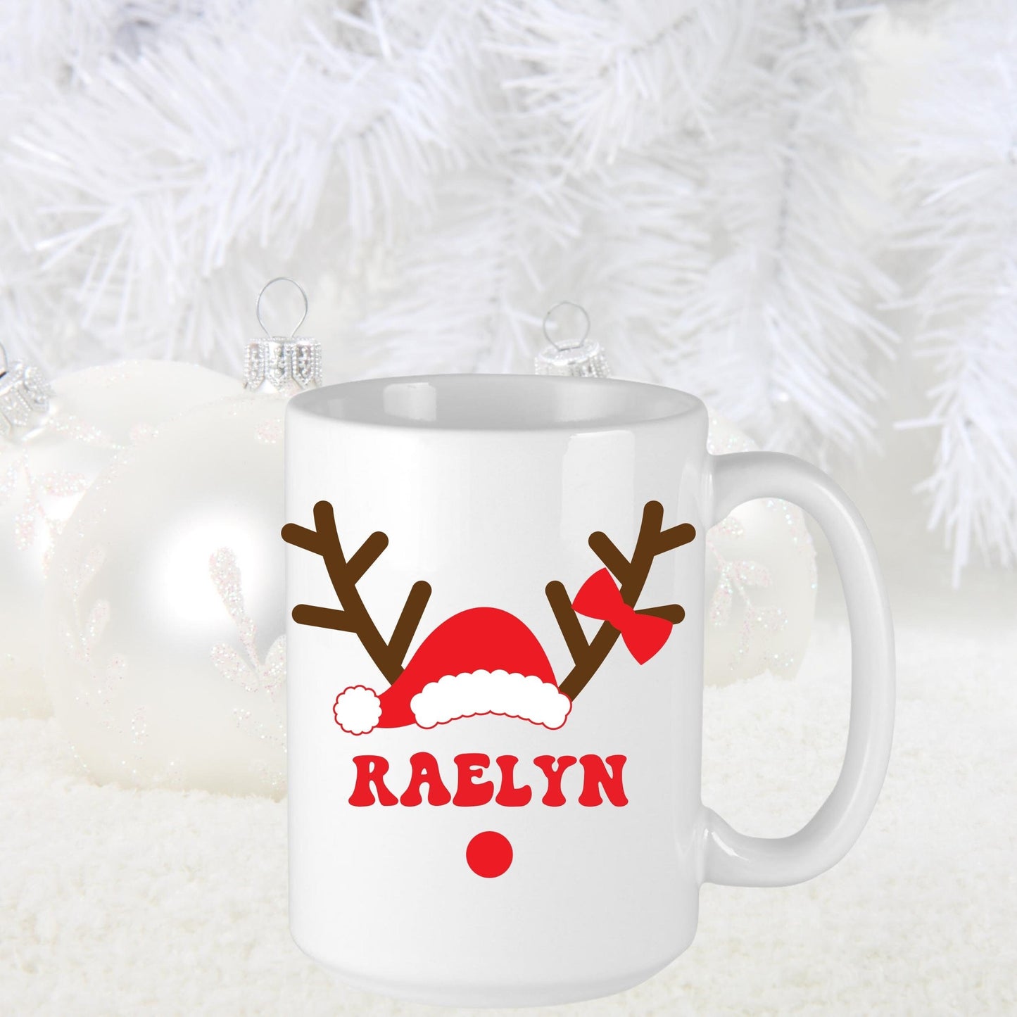 Personalized Reindeer Mug