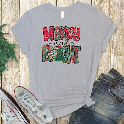 Merry and Bright Christmas Tee