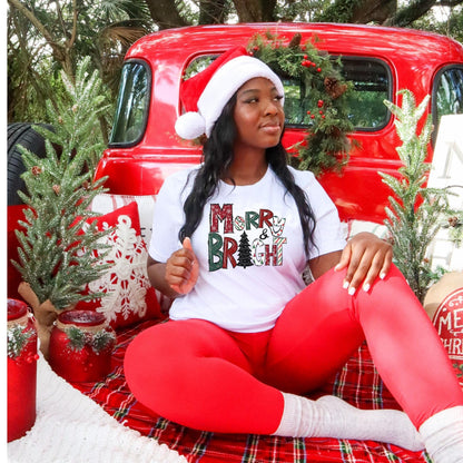 Merry and Bright Christmas Tee