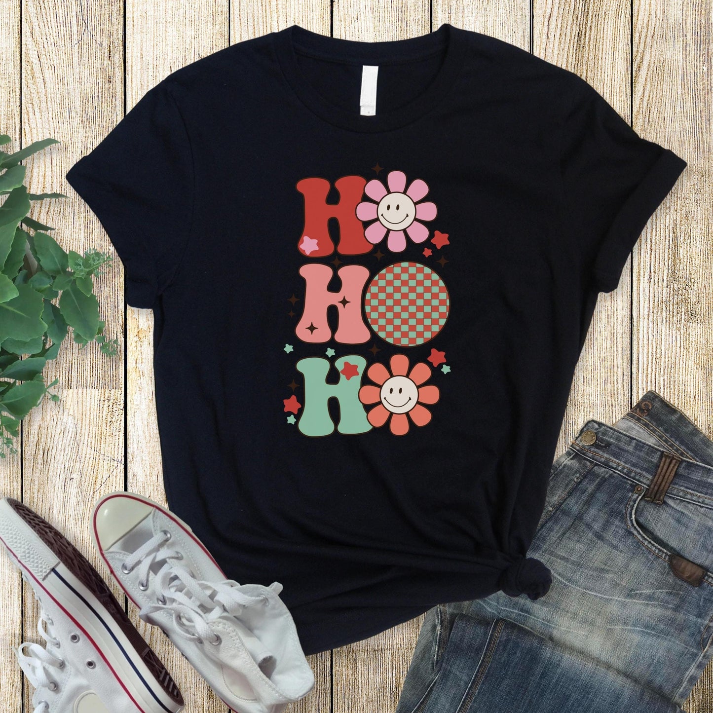 Ho Ho Ho Retro Christmas T-Shirt