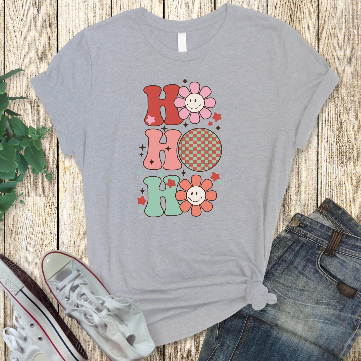Ho Ho Ho Retro Christmas T-Shirt