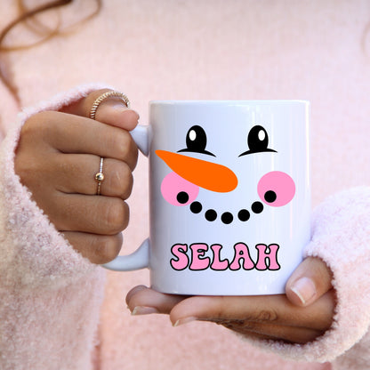 Custom Snowman Mug for Christmas