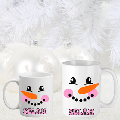 Custom Snowman Mug for Christmas