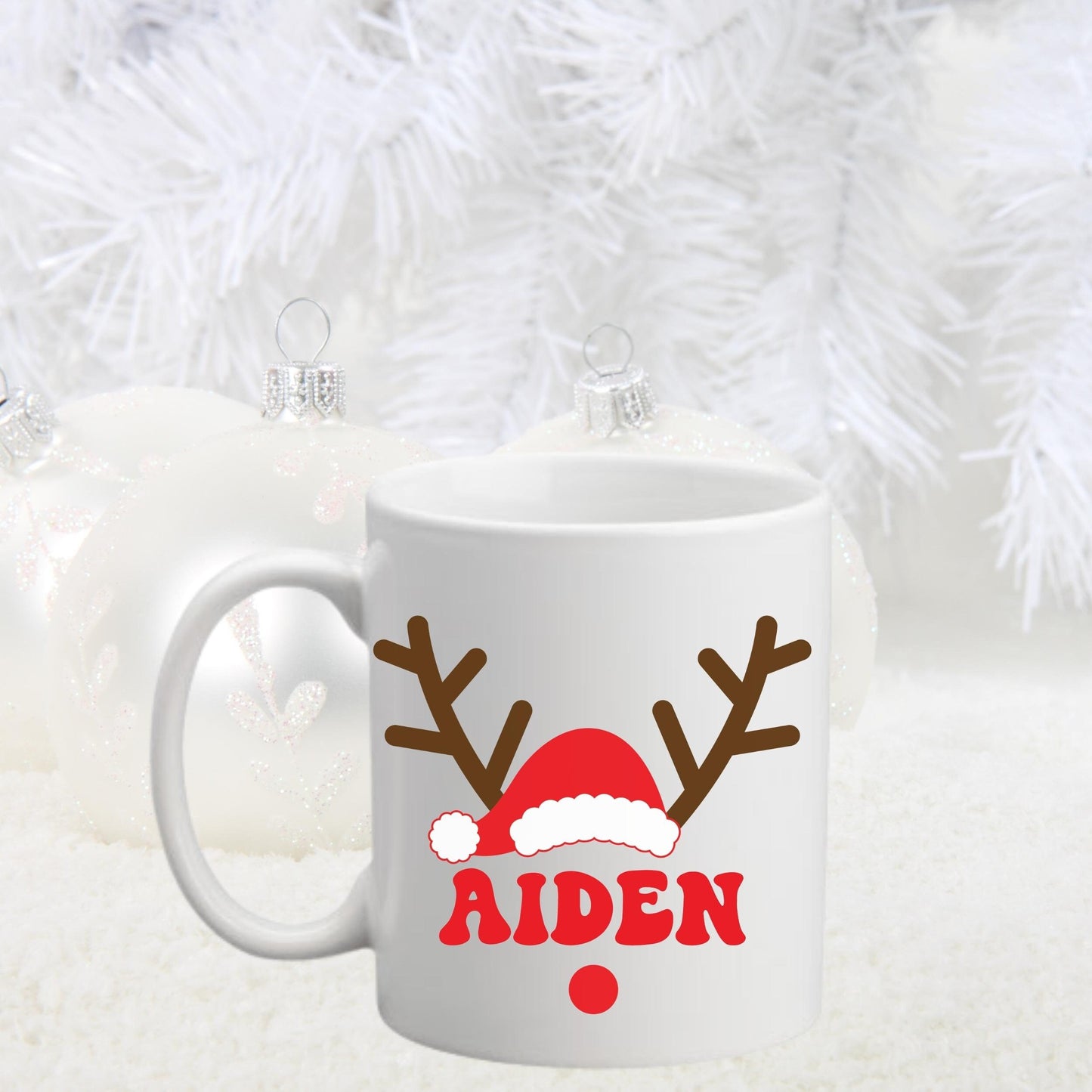 Personalized Reindeer Mug