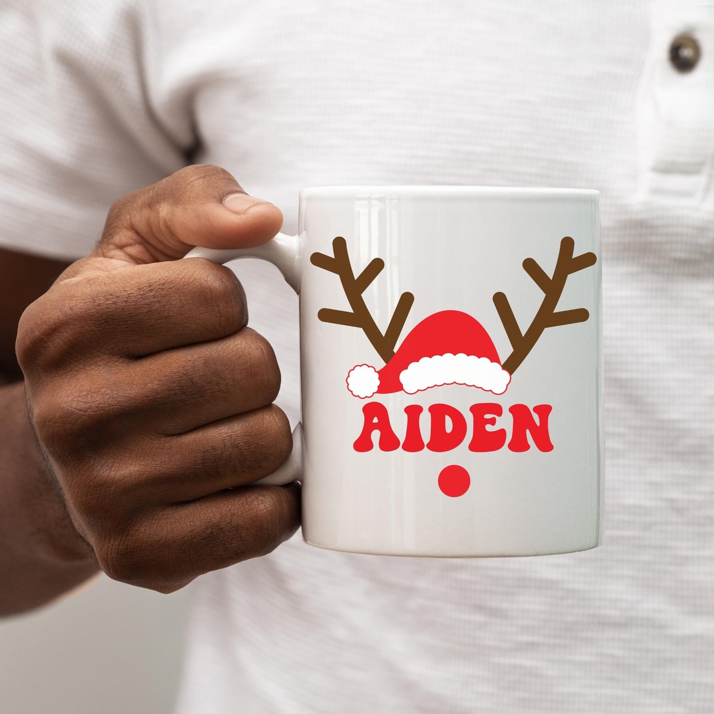 Personalized Reindeer Mug
