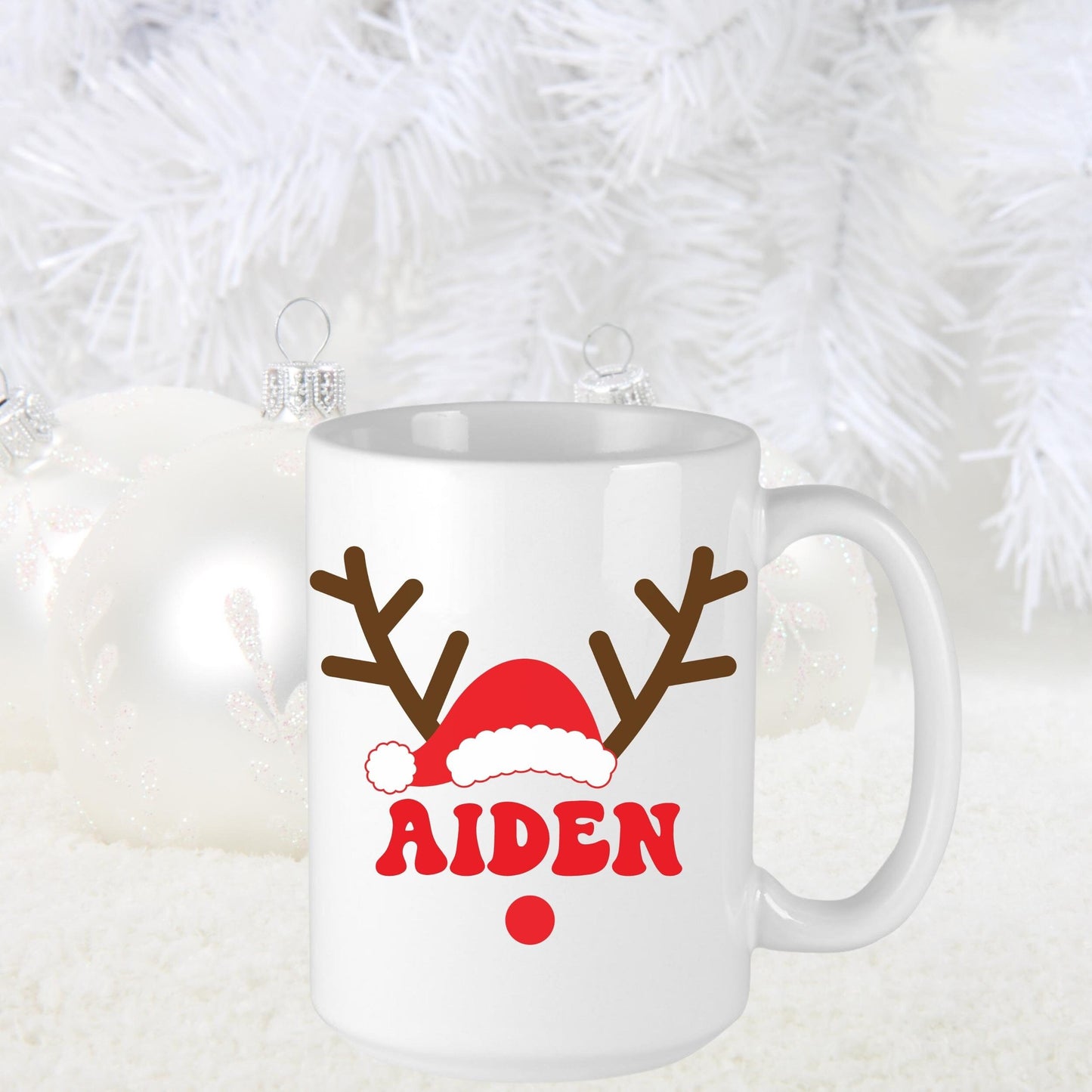 Personalized Reindeer Mug