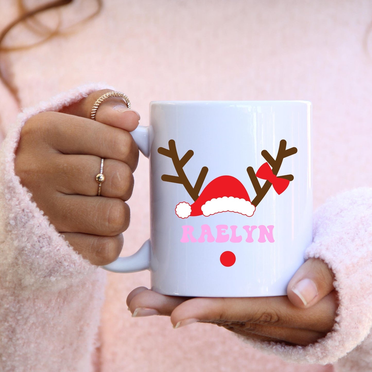 Personalized Reindeer Mug