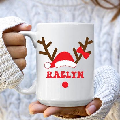 Personalized Reindeer Mug
