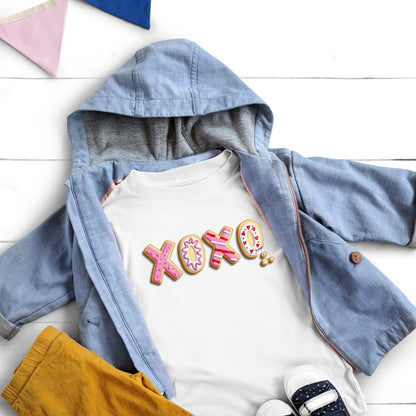 Valentine's Day Girls Shirt, Cute Valentine Kids Shirt, XOXO Kids Tee