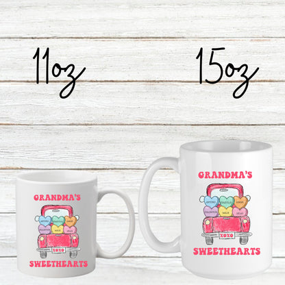 Mommy's Sweethearts Mug, Mama Valentine's Mug, Custom Grandma Gift, Personalized Mommy Mug, Mother's Day Gift, Gift for Her,