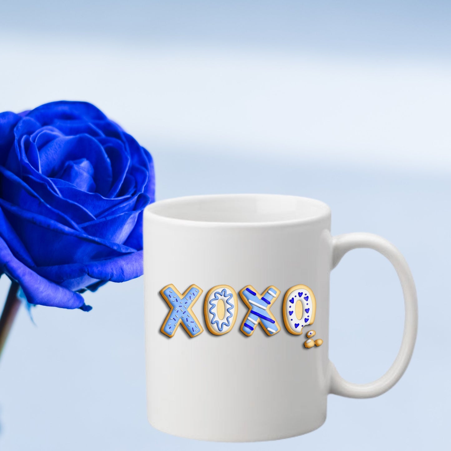 Valentine's XOXO Mug, Sweetheart Mug, Valentine's Cookie Mug, Valentine's Gift for Him