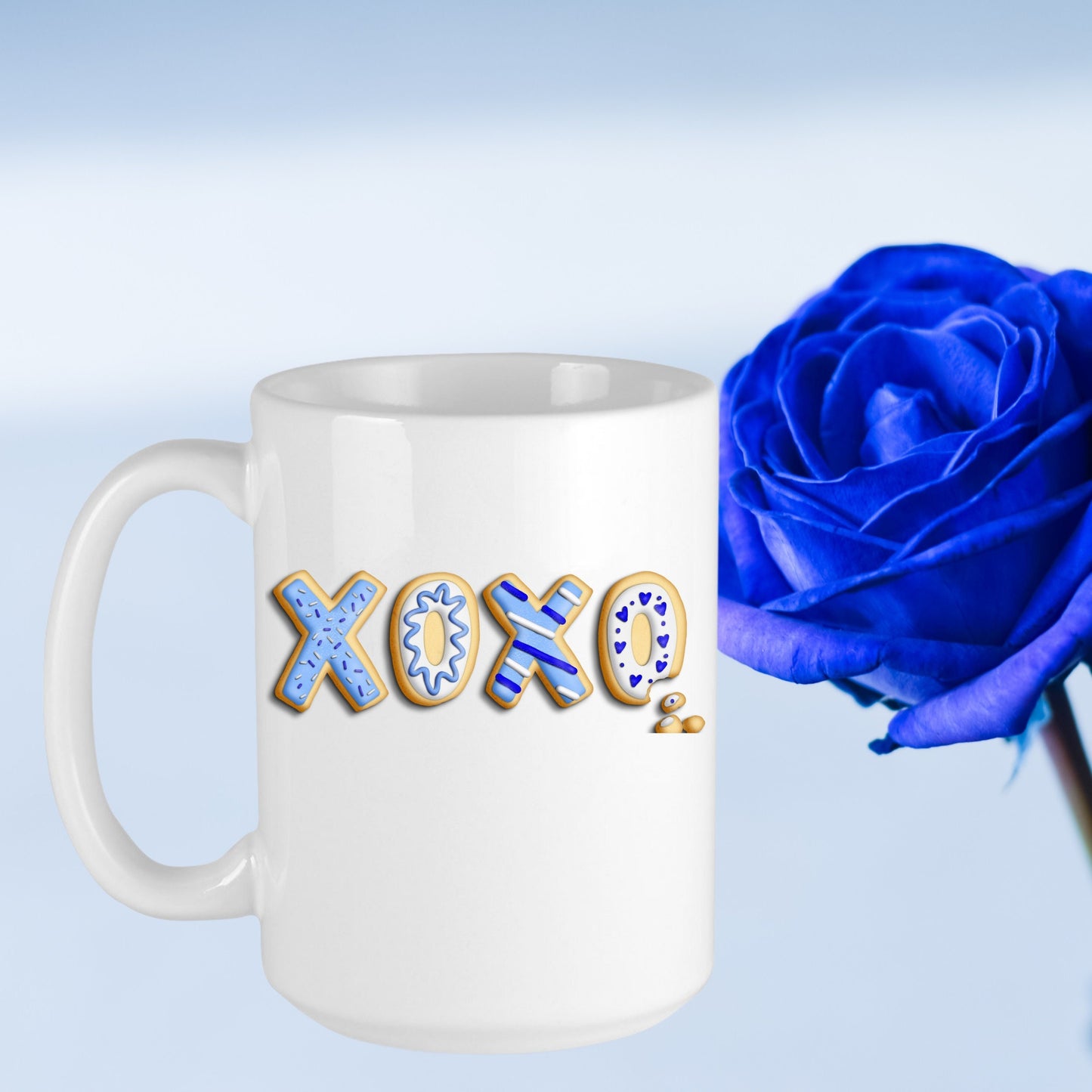 Valentine's XOXO Mug, Sweetheart Mug, Valentine's Cookie Mug, Valentine's Gift for Him